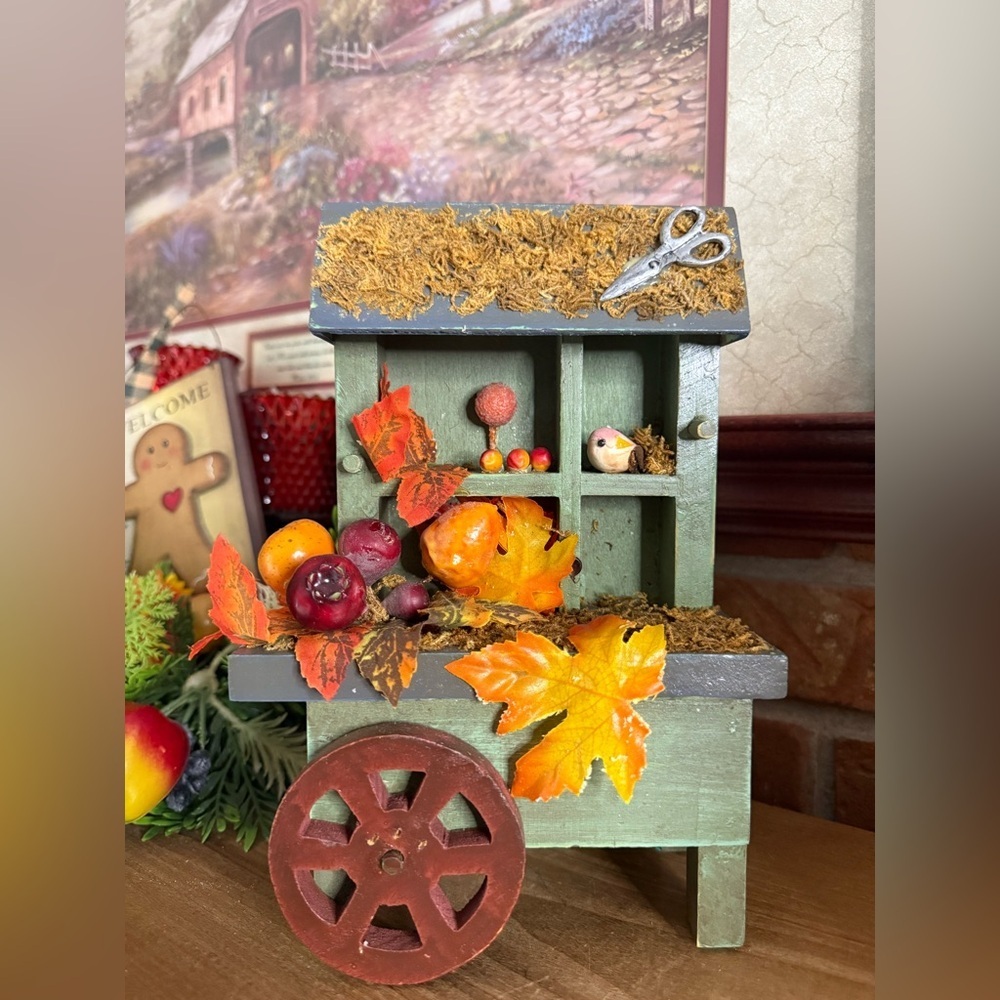 Autumn Harvest Decorative Cart